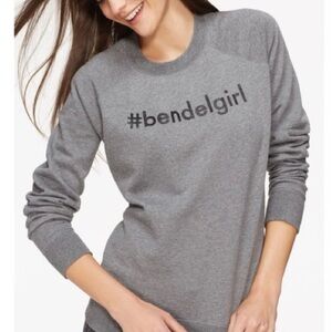 Henri Bendel Womens Sweatshirt #bendelgirl Pullover Crew Neck Gray Limited OS